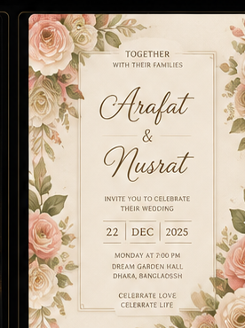 Designora Studio Wedding Card Design